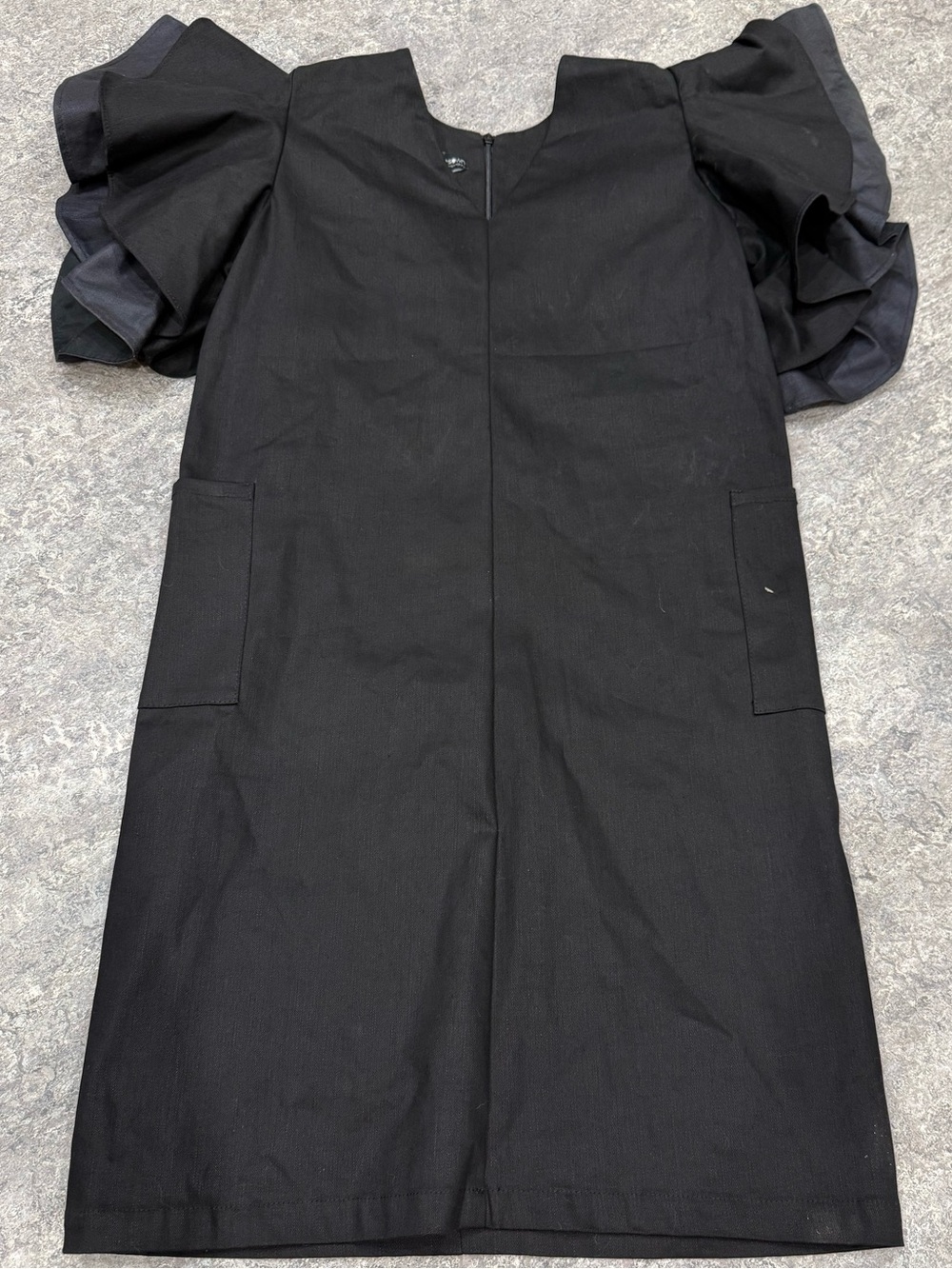 Harputs Own Statement Ruffle Sleeve Shift Dress Sz 2